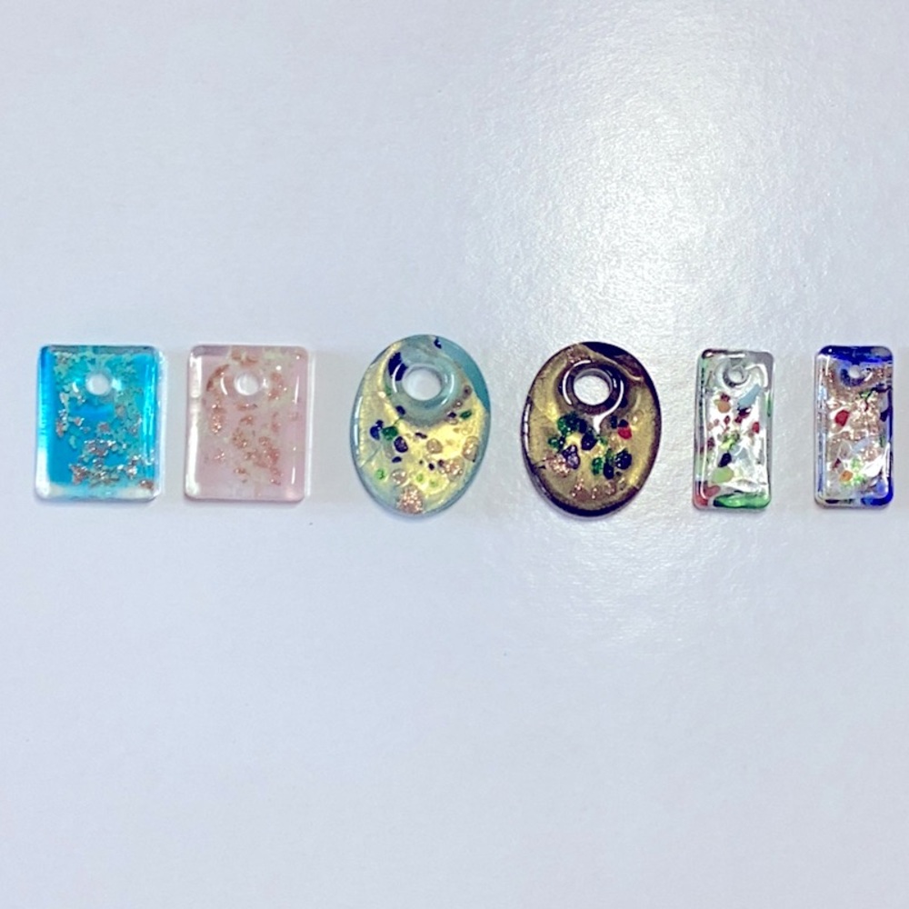 Colorful Glass Pendants. (Set A)